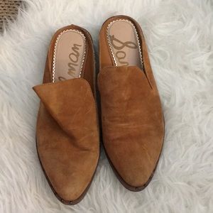 Sam Edelman brown loafer slides